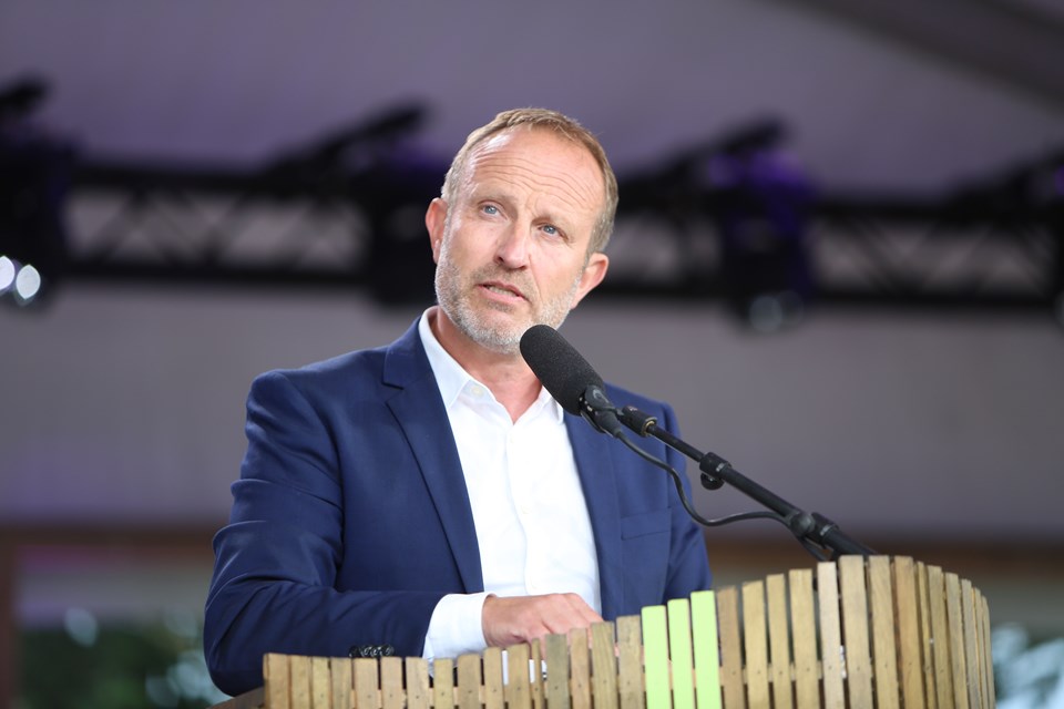 Martin Lidegaard holder sin partiledertale ved Folkemødet 2023
