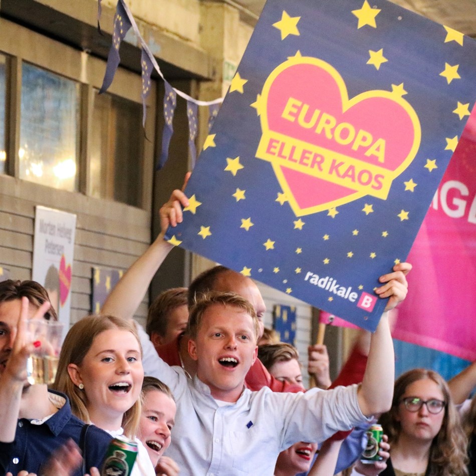 Valgfest efter Europa-Parlamentsvalg 2019