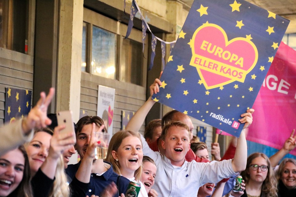 Valgfest efter Europa-Parlamentsvalg 2019