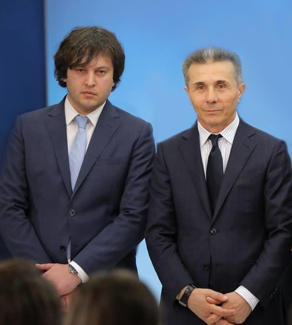 Irakli Kobakhidze togerther with Bidzina Ivanishvili - Chairperson of the political party “Georgian Dream -Democratic Georgia”