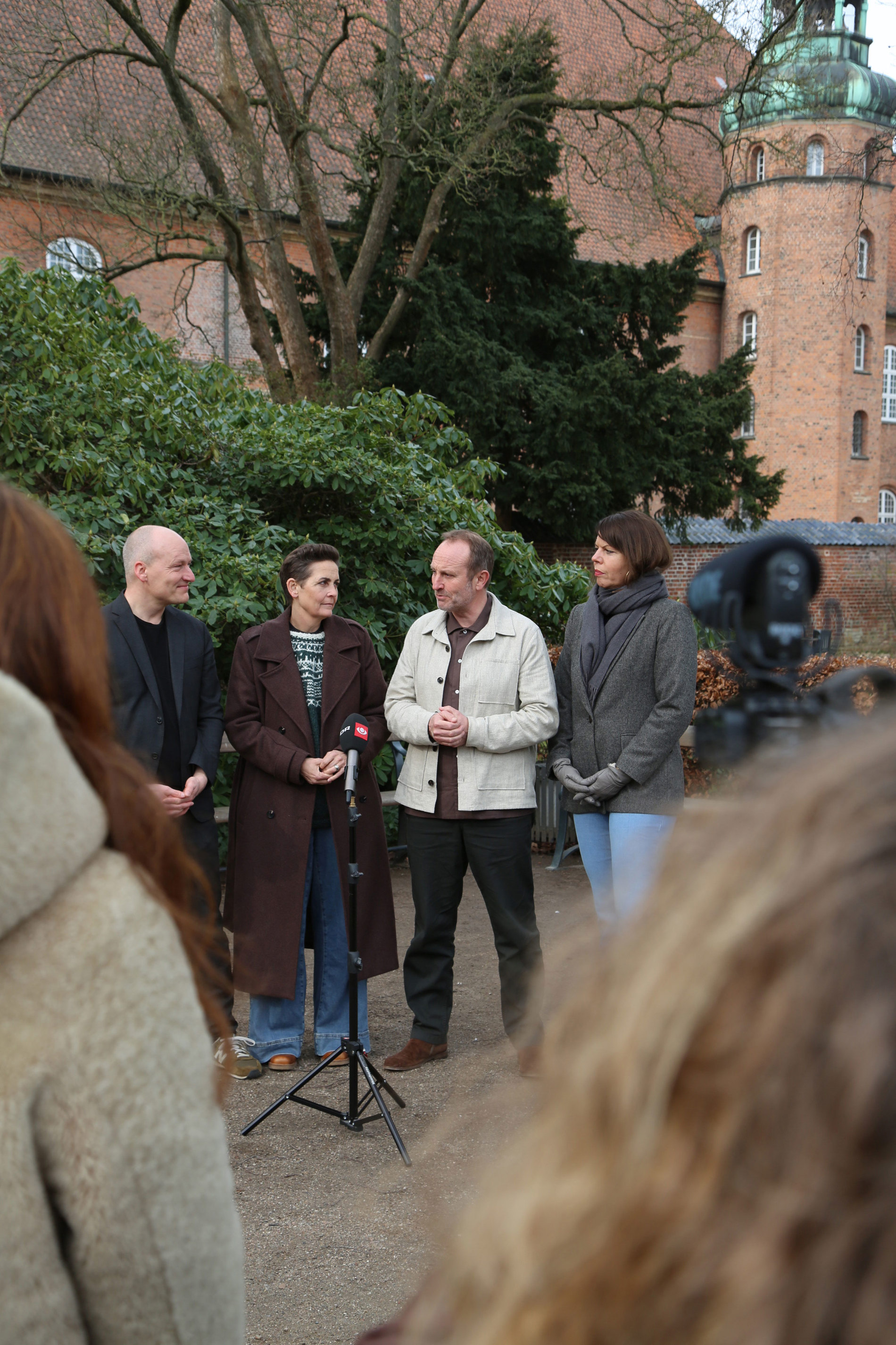 Martin Lidegaard sammen med Pelle Dragsted, Pia Olsen Dyhr og Franciska Rosenkilde