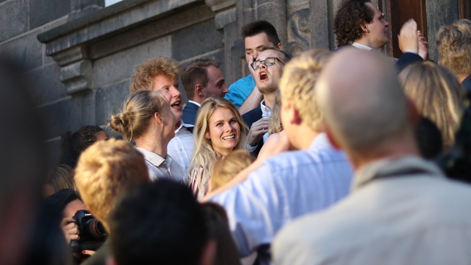 Laura Hansen til valgfesten på Christiansborg i 2019