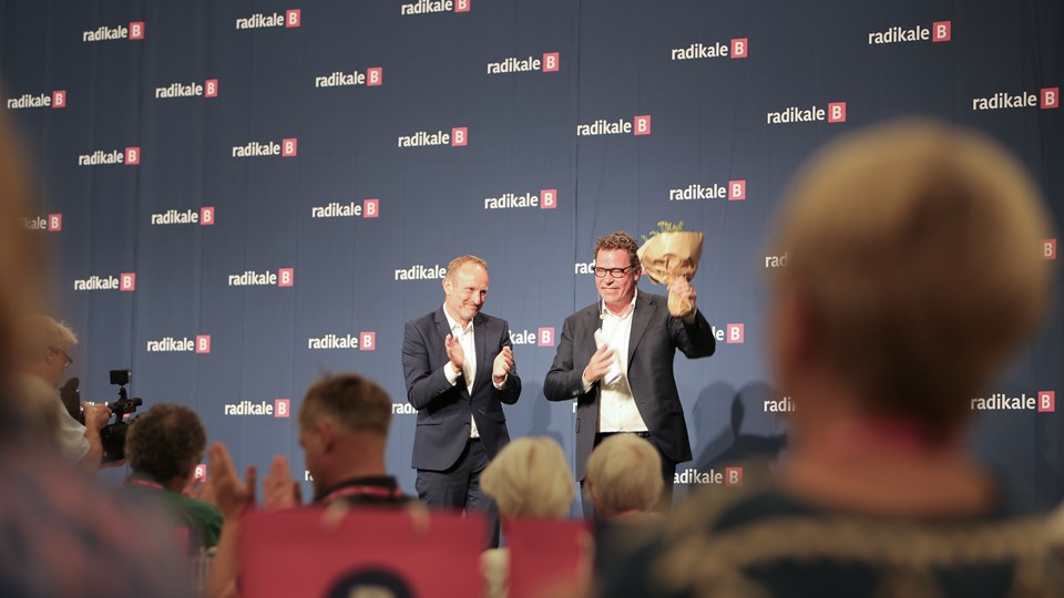 Martin Lidegaard og Morten Helveg Petersen ved Radikale Venstres landsmøde 2023