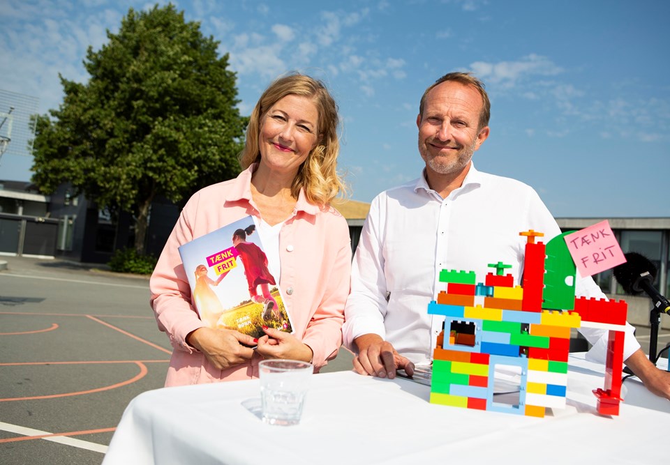 Sofie Carsten Nielsen og Martin Lidegaard ved Radikale Venstres sommergruppemøde 2021