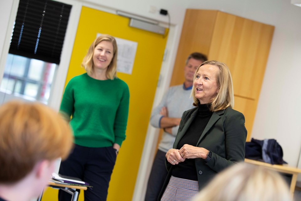 Sofie Carsten Nielsen og Hanne Ringgaard Møller til arrangement på Svendborg Gymnasium